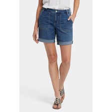 Diana Relaxed Cuff Denim Shorts 