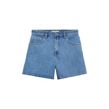 Zoey High Waist Denim Shorts, Main, color, Medium Blue