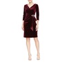 Pleated Velvet Sheath Cockt...