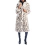  Leopard Print Faux Fur Coa...