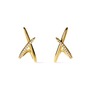 Sloane Crisscross Stud Earrings, Main, color, Gold