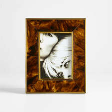 View Tortoise Brass Resin 5x7 Picture Frame - image 1 of 8