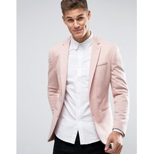 Super Skinny Jersey Blazer in Pink