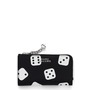 Marc Jacobs The Medium Flat Leather Wallet, Main, color, Black/White