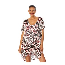  Women's Tiger Dance Easy Tunic Swimsuit Cover Up, Main, color, Tiger Dance