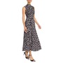  Print Mock Neck Sleeveless...