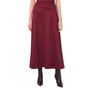 Faux Suede A-Line Maxi Skir...