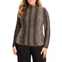  Ombré Pixel Knit Funnel Ne...
