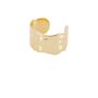  Thick Sculpted Cuff in Gold 