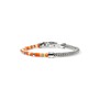 John Hardy Heishi Chain Bracelet, Silver, Gemstones, Main, color, Orange