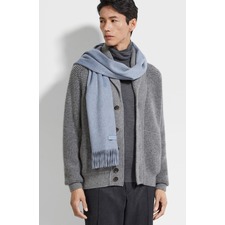 ZEGNA Oasi Cashmere Scarf, Main, color, Light Blue