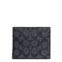 COACH 3-in-1 Signature Wallet, Main, color, Charcoal/Black