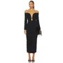  Wren Midi Dress in Black 