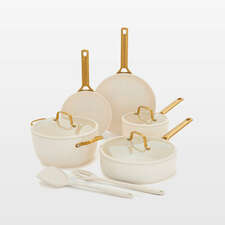 View GreenPan ™ Reserve Pro Cream 10-Piece Ceramic Non-Stick Cookware Set - image 1 of 10