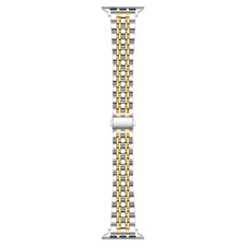 The Posh Tech Rainey Silver/Gold Stainless Steel Band for Apple Watch, Main, color, Silver/ Gold