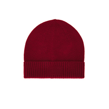 Guest In Residence Rib Cuff Beanie in Ruby | REVOLVE