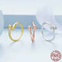 925 Sterling Silver Hug Rin...