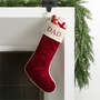 View Red Quilted Velvet Chr...