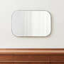 View Edge Medium Silver Rounded Rectangle Vanity Mirror 36"x24" - image 1 of 10