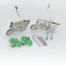 Sliding cabinet door single roller cabinet door pulley with spray