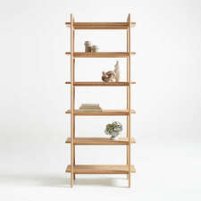 View Elias Natural Elm Wood Open Bookcase - image 1 of 8