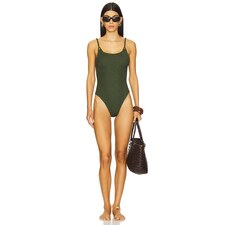  Camille One Piece in Metallic Khaki