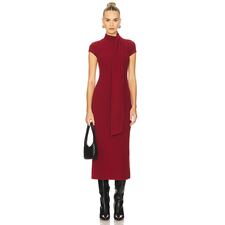 Elodie the Label Elodie Lane Scarf Dress in Red Dahlia | REVOLVE