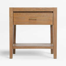 View Dawson 24" Light Brown Wood Nightstand - image 1 of 13