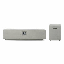  Rectangle Fire Pit Table,  Light Gray