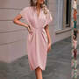Summer Batwing Sleeve Dress...