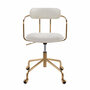 Swivel Office Chair, Cream ...