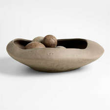 View Scraffito 19" Brown Centerpiece Bowl - image 1 of 6