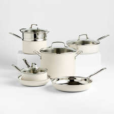 View Cuisinart ® Chef's Classic™ Vanilla Creme 11-Piece Stainless Steel Cookware Set - image 1 of 10