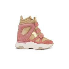 Female Model wearing Isabel Marant Balskee Sneaker Wedge Shoes. Showing image 1 of 6