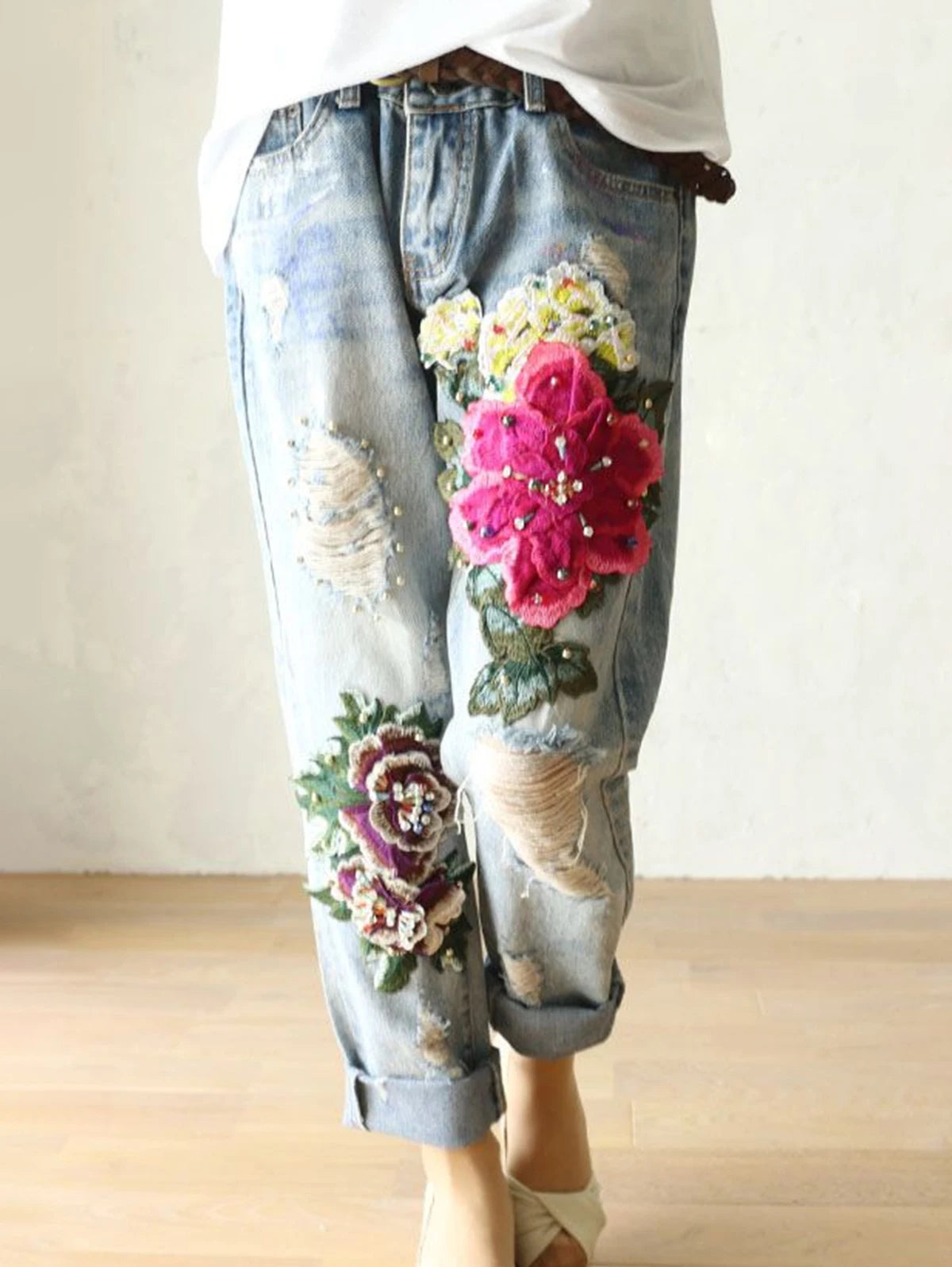 Ladies Elegant Jeans Casual...