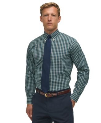 Men's Regular-Fit Tartan Plaid Dress Shirt