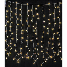 Caln 6'' Curtain String Lights, Non-Twinkle