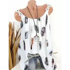 New ladies T-shirt vest T-shirt tops fashion printing sleeveless bottoming shirt
