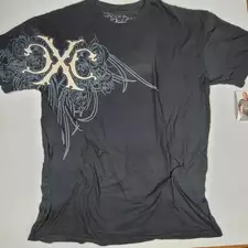 Xtreme Dark Grey Short Sleeves Woman High Street American HD Printing T-shirt Men and Women