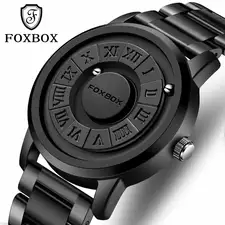 Military Waterproof Watch For Men Crolling Pointer Magnetic Force Watch Men Fashion Sport Quartz Chronograph