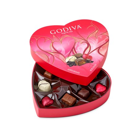 Valentine's Heart Shaped Assorted Chocolates Box , 9 pc.