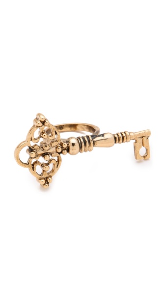House of Harlow 1960 Key Cocktail Ring