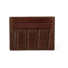 Polo Tan Crocodile Cardholder