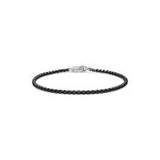 David Yurman Men's Box Chain Bracelet with Stainless Steel and Sterling Silver, 2.7mm, Main, color, Stainless Steel W/ Pvd