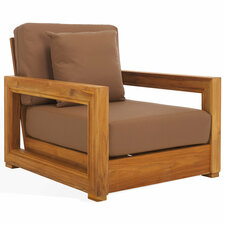 Melrose Teak Outdoor Lounge Chair, Brown