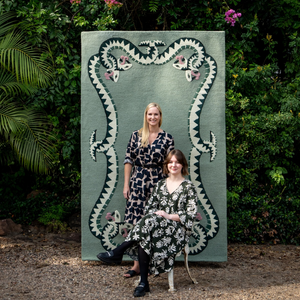 Viper Rug - Wool Snake Prin...