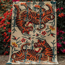 Imperfect Double Tibetan Tiger Rug