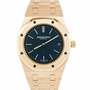 2014 Audemars Piguet Royal Oak Blue 39mm 18K Rose Gold 15202OR.00.1240OR.01 B+P