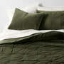 View Organic Cotton Linen Velvet Ficus Green King Quilt - image 1 of 8