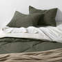 View Cotton Crinkle Matelasse Burnt Green Twin/Twin XL Comforter - image 1 of 10